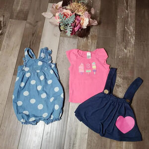 Carter's & Gymboree Baby Toddler Girl Clothing Bundle Size 24M 2T
